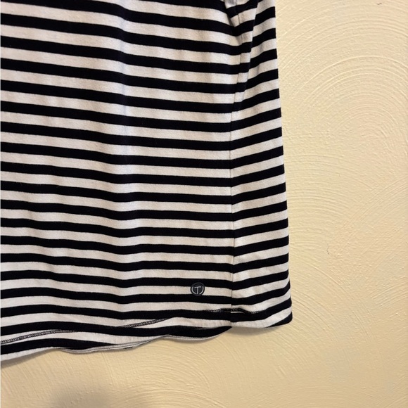 Talbots Classic Black and White Striped Tee - Picture 7 of 8